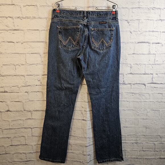Wrangler Women's Jean Cash Mid Rise Vented Hem Ultimate Riding Size 9/10 Cowgirl - Picture 3 of 6
